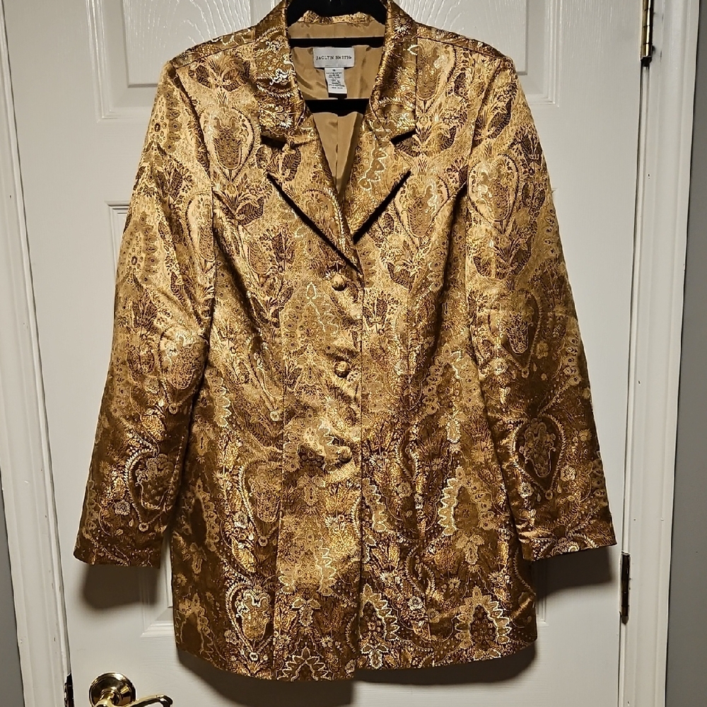 Jaclyn Smith Vintage Gold Jacket
